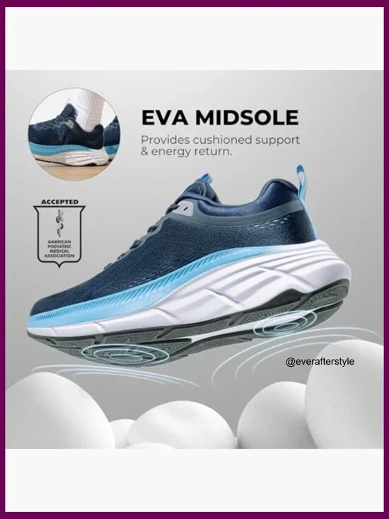 Men's Walking Shoes Running Tennis Cushioning Non Slip Athletic Sneakers - Picture 3 of 7